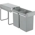 Produktbild: GROHE Einbaumülleimer BLUE, 40855000, 10 % Cashback, ab 30cm Schrankbreite, Kunststoff, 2x 15 Liter