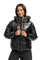 Produktbild: MARIKOO Damen Winterjacke (XS-XXL) - gesteppt, abnehmbare Kapuze, Magnetverschlussleiste - N097 - Schwarz Größe XXL - Gr.XXL