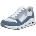 Produktbild: Rieker Sport Keilsneaker Schnürschuh, Halbschuh, Freizeitsneaker mit Reißverschluss blau 36 EU