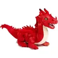 Produktbild: Uni-Toys Kuscheltier Drache - verschiedene Farben und Größen - Plüschtier, zu 100 % recyceltes Füllmaterial rot 40 cm