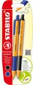 Produktbild: Druck-Kugelschreiber - STABILO pointball - 2er Pack - blau, schwarz