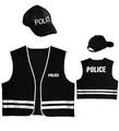 Produktbild: W WIDMANN MILANO Party Fashion - Verkleidungsset Polizist, Weste, Kappe, Mottoparty, Karneval