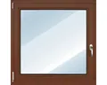 Produktbild: ARON Basic Holzfenster Kiefer lackiert S30 kastanie 1000x1000 mm DIN Links