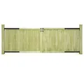 Produktbild: vidaXL 2x Kiefer Imprägniert Gartentor 300x100cm Holztor Einfahrtstor Zauntor
