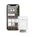 Produktbild: Eve Thermo (Apple Home) - Smartes Heizkörperthermostat, spart Heizkosten, Moderne Heizungssteuerung (App/Zeitpläne/Anwesenheit), einfach installiert, für gängige Heizkörperventile, Bluetooth/Thread