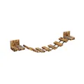 Produktbild: Hängebrücke für Katzen mit Regalen Kletterwand Katzenmöbel Leiter Wandmontage