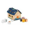 Produktbild: hauck Sort N Build Activity Würfel aus Holz Motorikwürfel ab 1 Jahr, Lernspielzeug mit Steckformen, Abnehmbarem Dach & 8 Bausteinen – Pädagogisch Wertvoll, Geschenk für Kleinkinder