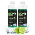 Produktbild: BiOHY Bodenreiniger (2 x 1 Liter) | Konzentrat für alle Reinigungsgeräte und alle Hartböden | angenehmer Geruch und streifenfreie Reinigung | ideal für Laminat, PVC & Stein | Bio Konzentrat