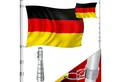 Produktbild: KESSER Fahne, Teleskop Fahnenmast 6,3m + Bodenhülse, 60cm Deutschland-Fahne