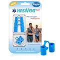 Produktbild: NASIVENT Sport - Premium Nasendilatator - Sky Blue - verbesserte Nasenatmung beim Sport - einzigartig dank innovativer Haltezapfen - aus hochwertigem Silikon (Starter Set)