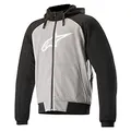 Produktbild: Alpinestars Motorradjacken Chrome Sport Hoodie Anthracite Black White, Schwarz/Anthracite, S