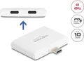 Produktbild: Delock USB Type-C™ Adapter zu USB-C™ Daten 10 Gbps und Video 4K 60 Hz + USB Type