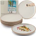 Produktbild: Sänger Rio Creme | Teller Set 6 Personen, 6x Speiseteller Set aus Steingut, Dinner Set kratz- mikrowellen- spülmaschinenfest, Steingut Teller Essteller cremefarben | VALUE COLLECTION