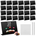 Produktbild: Mini Kreidetafel Set, 25 Stück Mini Tafeln zum Beschriften, Abwischbar für Na...