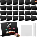 Produktbild: Zeawavsl Mini Kreidetafel Set, 25 Stück Mini Tafeln zum Beschriften, Abwischbar 