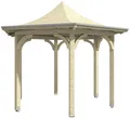 Produktbild: Skanholz Holzpavillon Versailles, BxTxH: 418x360x332 cm, inkl. Aufschraubstutzen