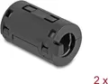 Produktbild: Delock Ferritkern / Ferritring für Rundkabel 11 mm 2 Stück schwarz (80947)