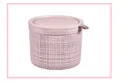Produktbild: Curver Aufbewahrungsbox 2 ltr. rund mit Deckel Jute Recycling rosa