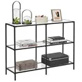 Produktbild: VASAGLE Konsolentisch rechteckig Glas schwarz 100,0 x 30,0 x 73,0 cm, 1 St.