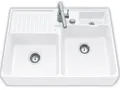 Produktbild: Villeroy & Boch Spülstein Doppelbecken Weiß (alpin) - 6323 92 R1 Keramikspüle