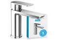 Produktbild: Bächlein Badarmatur Elegante Waschtischarmatur Mizarela (Chrom) hochwertiger Wasserhahn im minimalistischen Design