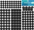 Produktbild: shinfly 104 Stück Filzgleiter Möbelgleiter Selbstklebend Stuhl Möbel 3mm Schwarz