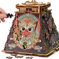 Produktbild: iDventure Cluepuzzle Sonnenpyramide Escape Room Spiel 3D Holzpuzzle Geschenkbox