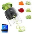 Produktbild: Ibergrif M522 Spiralschneider Gemüse 4 in 1 - BPA Frei & Spülmaschinenfest - Gemüseschneider für Spiralschnitte und Spitzel - Ideal für Zucchini, Gurken
