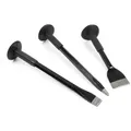 Produktbild: Wiltec - Handmeißel Set 3 Teilig, Mit Flachmeißel, Spitzmeißel Und Breitmeißel, Ergonomisch, Rutschfest Und Mit Handschutz Ausgestattet