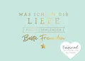 Produktbild: Was ich an dir liebe, beste Freundin – Adventskalender: Das Original zum Ausfüllen und Verschenken. Geschenk/Geschenkidee für BFF, Lieblingsmensch zur Weihnachtszeit