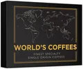 Produktbild: Kaffee-Geschenkset - WORLD'S COFFEES | Gemahlener Kaffee 300g (6 x 50g) - 6 Feinste Single-Origin-Kaffees | Geschenkidee für Sie oder Ihn