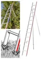 Produktbild: Hymer Alu Gartenleiter Baumleiter Obstbaumleiter Sprossen Anlegeleiter 3,5m 4,2m