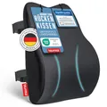 Produktbild: Blumtal ergonomisches Rückenkissen aus Memory Foam - stützendes Lendenwirbelkissen + OEKO-TEX zertifiziertem Bezug - Rückenlehne Kissen mit Verschluss - Rückenstütze - Rückenstützkissen - Lendenkissen