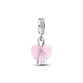 Produktbild: PANDORA Moments Mum Schillernder Herz Charm-Anhänger aus Sterling Silber mit Zirkonia, Kompatibel Moments Armbändern, 793202C01