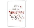 Produktbild: Weihnachtskarte - All i want for Christmas is you – witzige Karte Weihnachten
