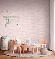 Produktbild: Vliestapete Kinder Himmel Motiv Wolken Aquarell Rosa Weiß 77143-2 (4,31€/1qm)