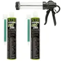 Produktbild: Petec 2x Karo-Zinn Karosserieausgleichsmasse Coaxialkartusche 265ml + Ausdrüc...