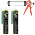 Produktbild: Petec 2x Karo-Zinn Karosserieausgleichsmasse Coaxialkartusche 265ml + Ausdrüc...