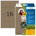 Produktbild: Herma Etiketten permanent 25 x 40 mm Silphie braun 24 Bl 384 Etik.