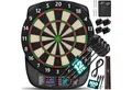 Produktbild: RE:SPORT Dartscheibe RE:SPORT® Elektronische Dartscheibe mit 12x darts, 24x flights, 1x, (100 Pfeilspitzen & Zubehör E Dartautomat für 1–8 Spieler, mit 427 Varianten Elektrisches Dartboard LED Anzeige), Elektronisch Profi Set mit 12 Pfeilen + 24 Pro Flights