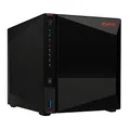 Produktbild: Asustor AS5404T Nimbustor 4 Gen2-4 Bay NAS Netzwerkspeicher Gehäuse, Quad-Core 2,0GHz CPU, 4xM.2 NVMe SSD Steckplätze, 2x2,5GbE Anschlüsse, 4GB DDR4 RAM, Gaming-Inspirierten NAS