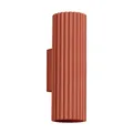 Produktbild: Up Down Wandlampe 2x GU10 H: 20 cm Rot Alu Strahler Wand Leuchte Treppe Flur