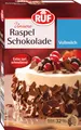 Produktbild: RUF Raspel-Schokolade Vollmilch, hauchdünn geraspelte Vollmilchschokolade, Schoko-Raspeln zartschmelzend für Kuchen, Torten, Muffins & Eis, glutenfrei