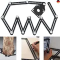 Produktbild: Multi Winkel Messlineal Fliesenleger Multi Tool Schwarz Winkel Schablone Werkzeu