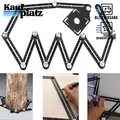 Produktbild: Winkel Messlineal Multi Tool Schwarz Alulegierung Schablone für Fliesenleger DIY