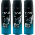 Produktbild: Axe ICE CHILL Deo Spray 3 x 200ml Deodorant Bodyspray XL-Größe