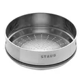 Produktbild: Staub  Dämpfeinsatz, rund 24 cm Edelstahl Silber starke Silikondichtung