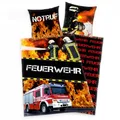Produktbild: Feuerwehr Notruf Bettwäsche 80x80 135x200 cm