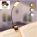Produktbild: Gritin Leselampe Buchlampe Dimmbar 9 LEDs Schwarz USB Wiederaufladbar 1 Stück