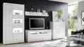 Produktbild: Möbel Akut Vitrine Vitrine Carat Glasvitrine Standvitrine weiß Hochglanz 100 cm
